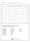 Basic Baby Shower Word Search with Answer Sheet