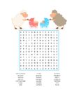 Gender Neutral Baby Shower Basic Word Search with Answer Sheet